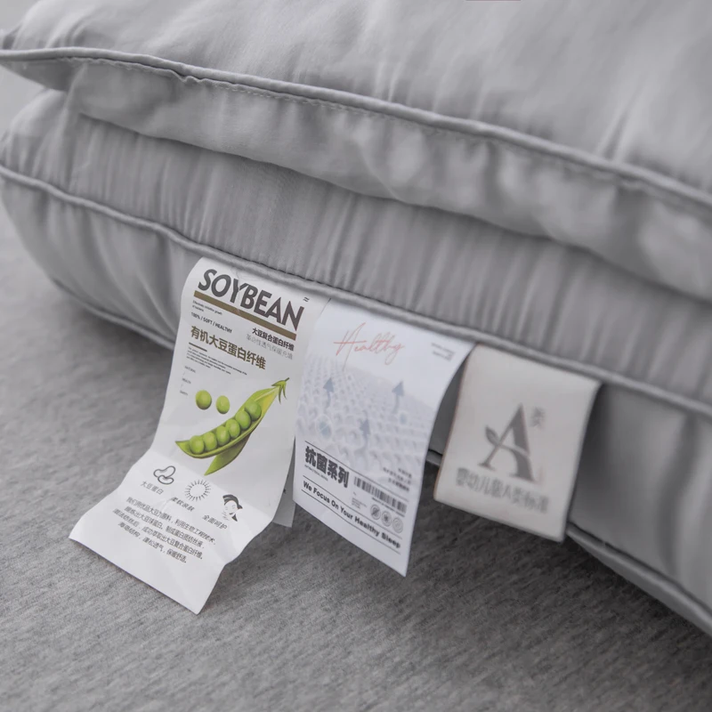 Mother Infant Class A Silk Antibacterial Pillow Comfortable Pillow Solid Color Neck Protector Sleeping Pillows For Home Bedroom 5