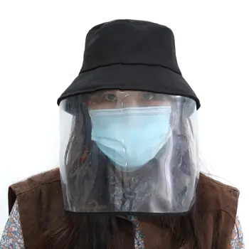 

Protective Mask Shield Protective Cap Anti-foaming Splash Proof Anti Fog Transparent Protective Face Hat Work with All Masks