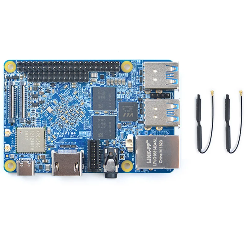 FriendlyARM NanoPi M4 2 GB/4 GB DDR3 Rockchip RK3399 SoC 2,4G и 5G двухдиапазонный WiFi, Поддержка Android 8,1 Ubuntu, AI и глубокое обучение