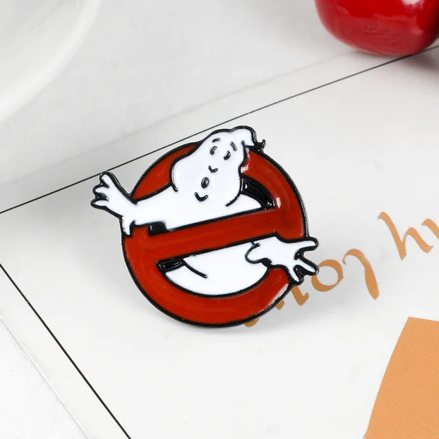 Badges Briefcase Ghostbusters | Ghostbusters Logo Cartoon | Cartoon  Ghostbusters Pin - Pins & Badges - Aliexpress