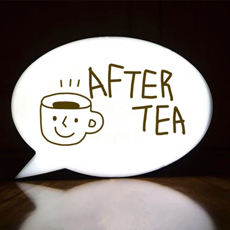 

Amazon Hot Selling DIY Free Combination Handwritten Light Boxes Store Showcase Lettered Advertisement Handwritten Bubble Light B