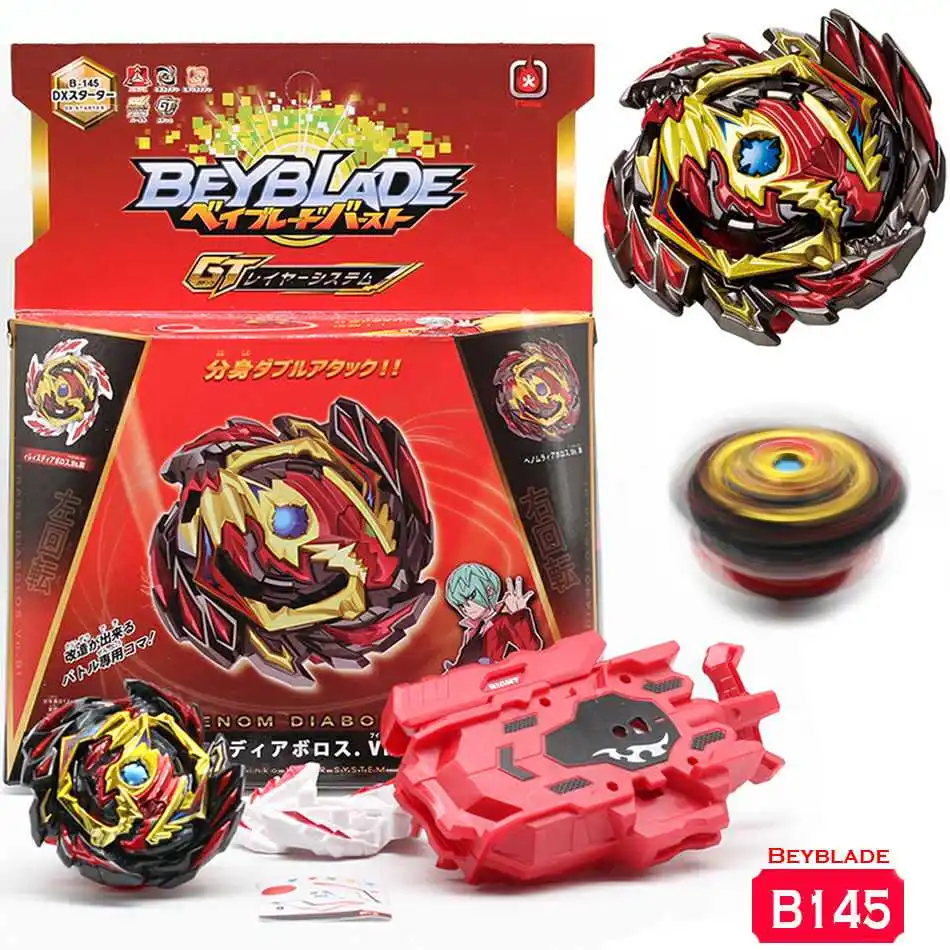 B145 Beyblade Burst B-131 B129 metall fusion toupie Beyblade burst mit launcher kinder fafnir bey klinge klingen spielzeug - Цвет: B145