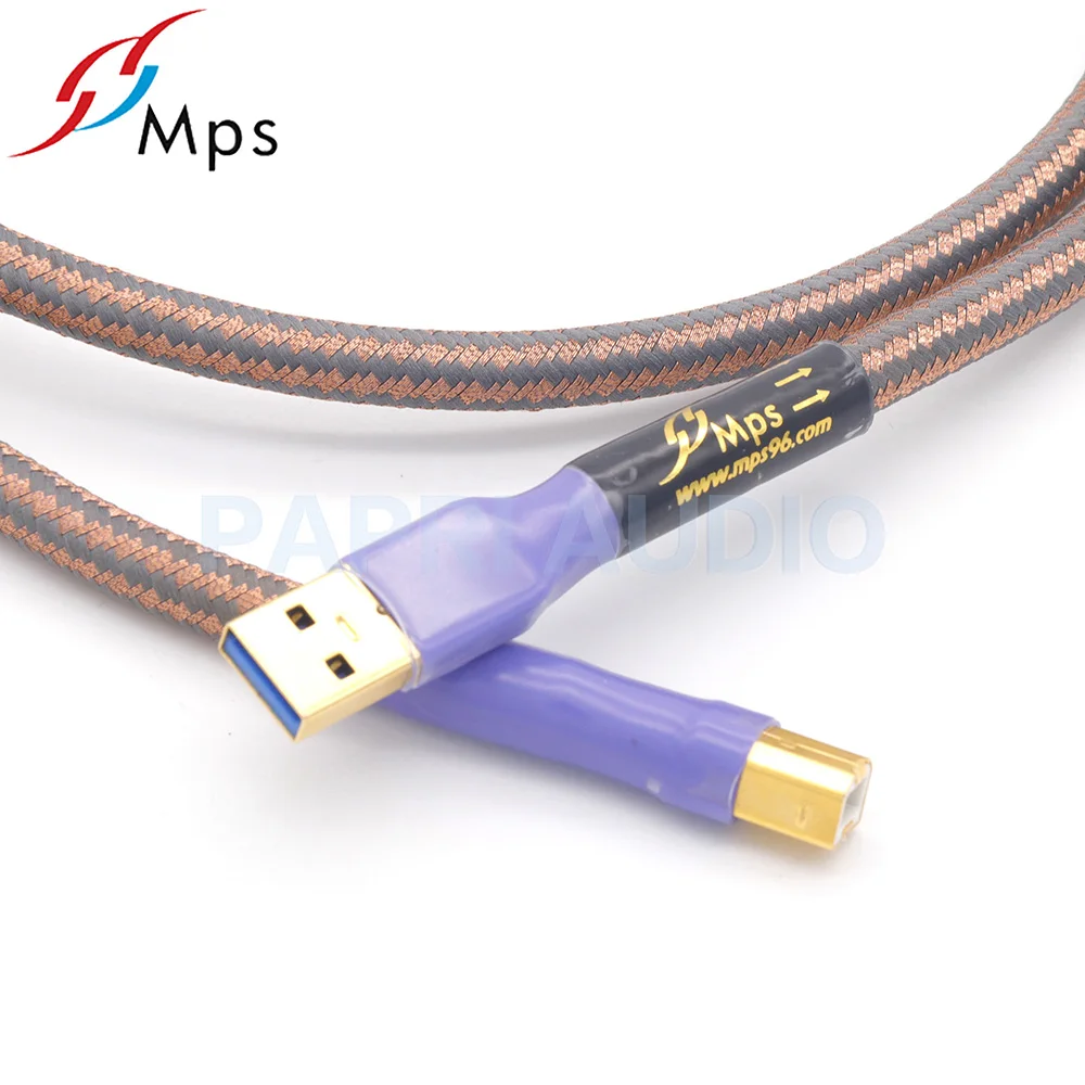 PAPRI MPS QR USB 6N 99.99997% OCC аудиокабель HiFi позолоченный коннектор A штекер для кабеля