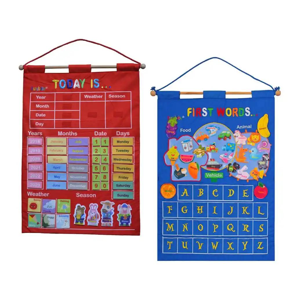 Calendar Wall Chart for Kids Weather Season Date Week Months Learning