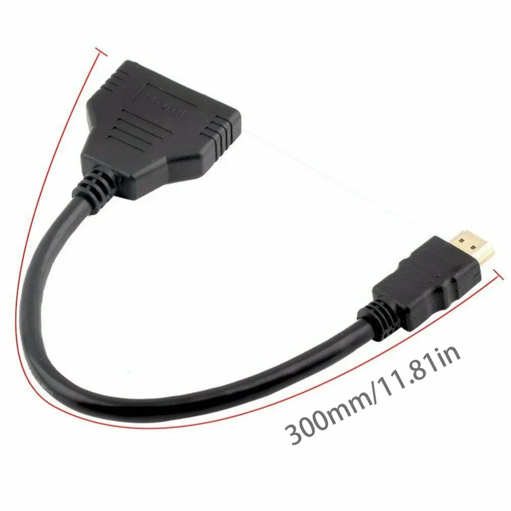 Профессиональный HDMI кабель HDMI порт папа-мама 1 вход 2 Выход сплиттер кабель адаптер конвертер 1080P