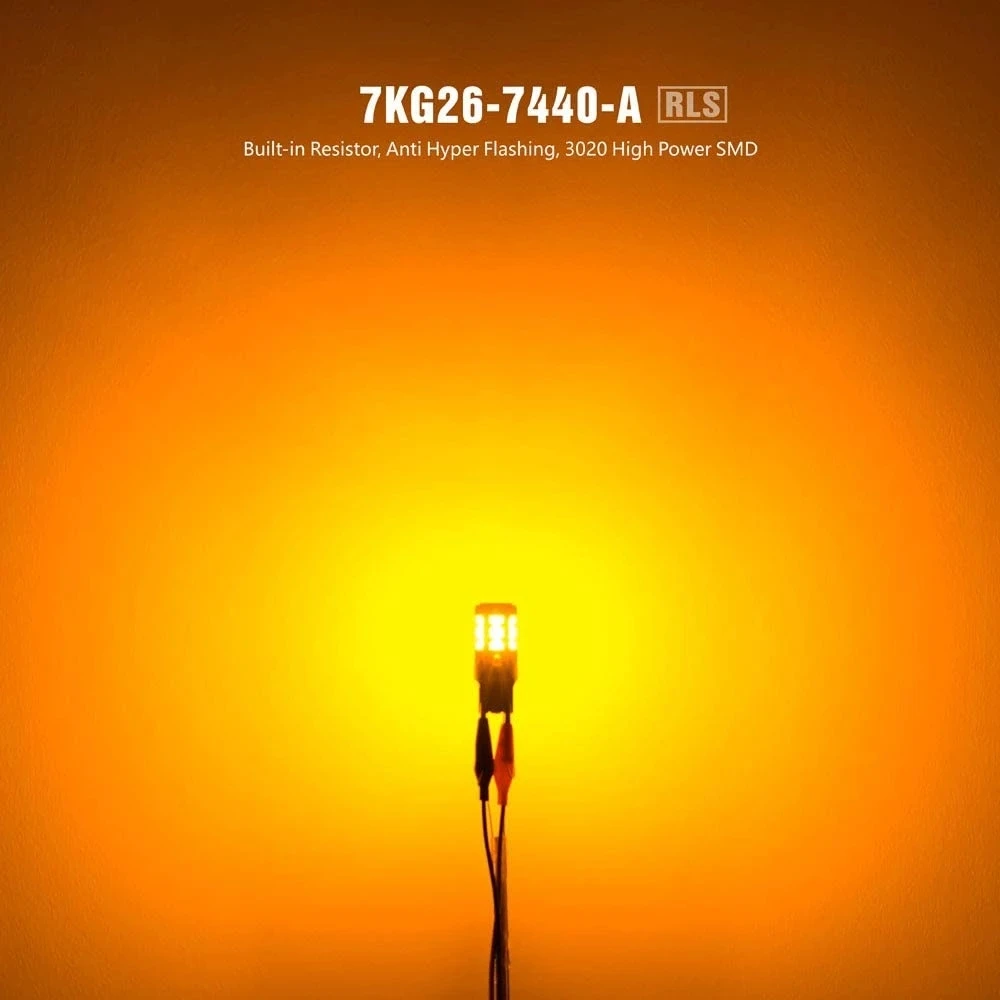7440 Ƽ  ÷   , Ʈ 25W Ȳ Ȳ, ſ  LED ,  õ 7440A T20 Wy21W