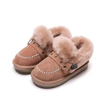 Новые детские зимние ботинки с мягкой подошвой зимняя обувь удобная детская обувь плюшевые детские ботинки Botas Botte Enfant Fille 26-37