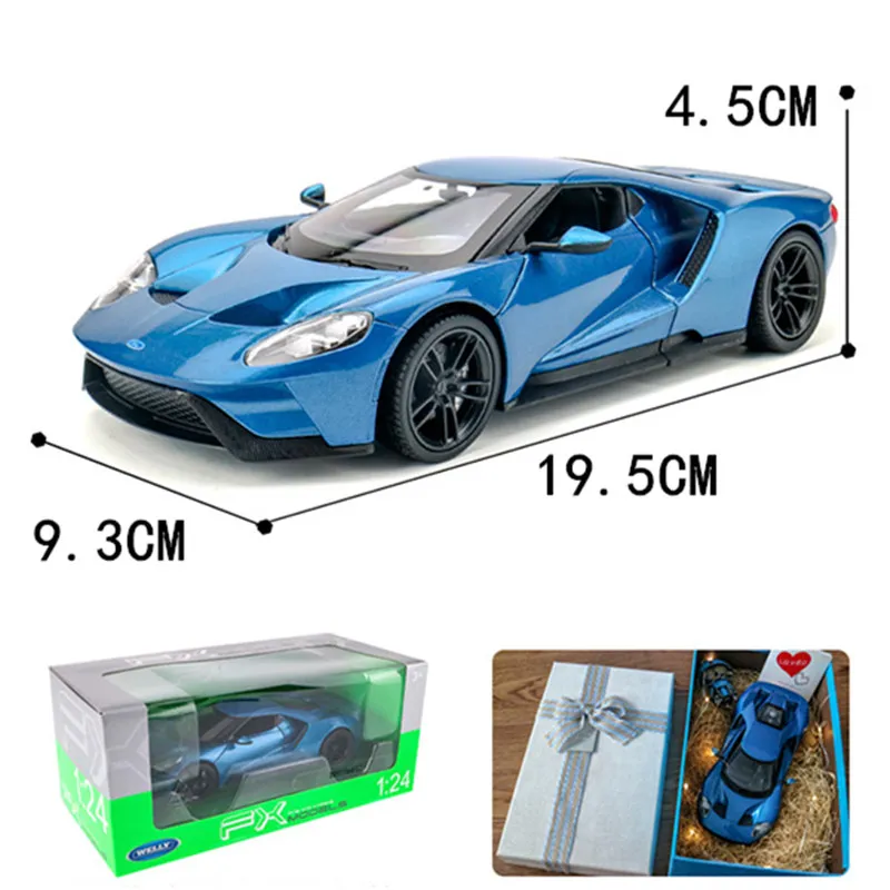 Welly 1:24 Ford GT автомобиль сплав модель автомобиля моделирование автомобиля украшение коллекция подарок игрушка Литье модель игрушка для мальчиков