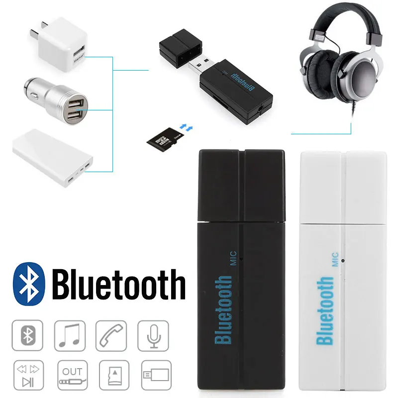 Vehemo BT550 USB Bluetooth музыкальный приемник USB Bluetooth Handsfree bluetooth-приемник USB разъем AUX автомобильный динамик практичный TF карта