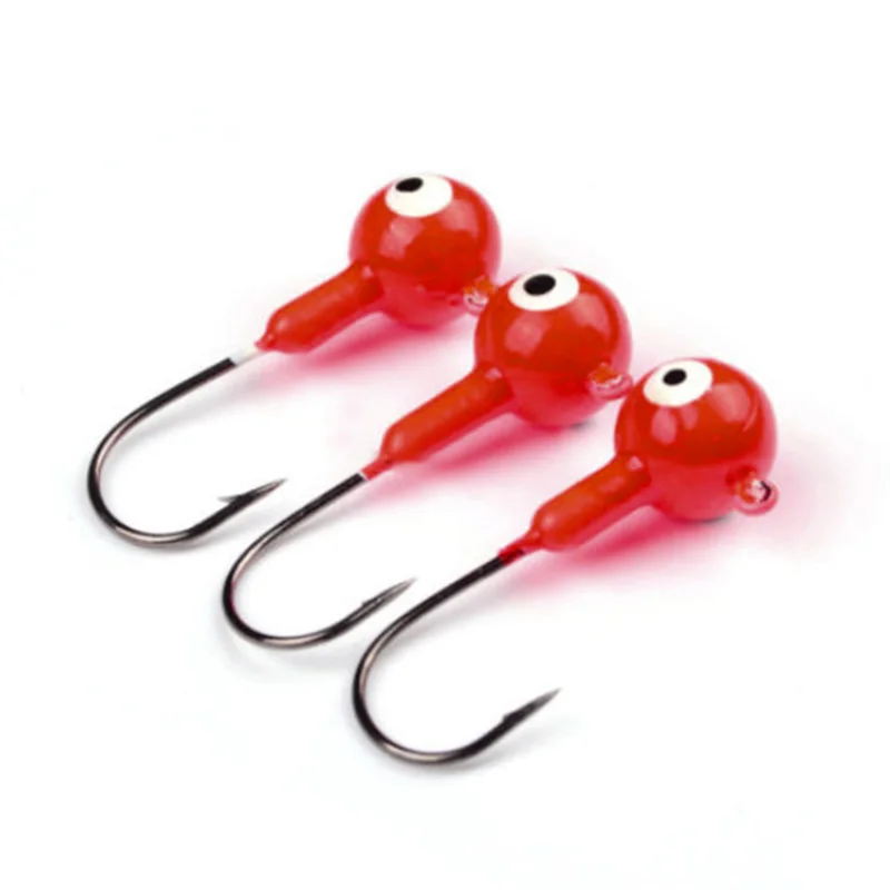 10pcs Fishing Hooks Lead Head Fish High Carbon Steel Catching Ocean river