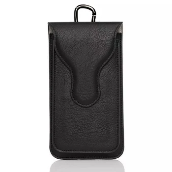 

Fashion Protective Cases Vertical Pouch Artificial Leather Waist Bag Hook Loop Phone Storage Belt Wallet