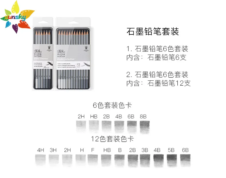 Winsoru0026Newton Studio Collection Artist Pencils,Color Pencils,12/24 