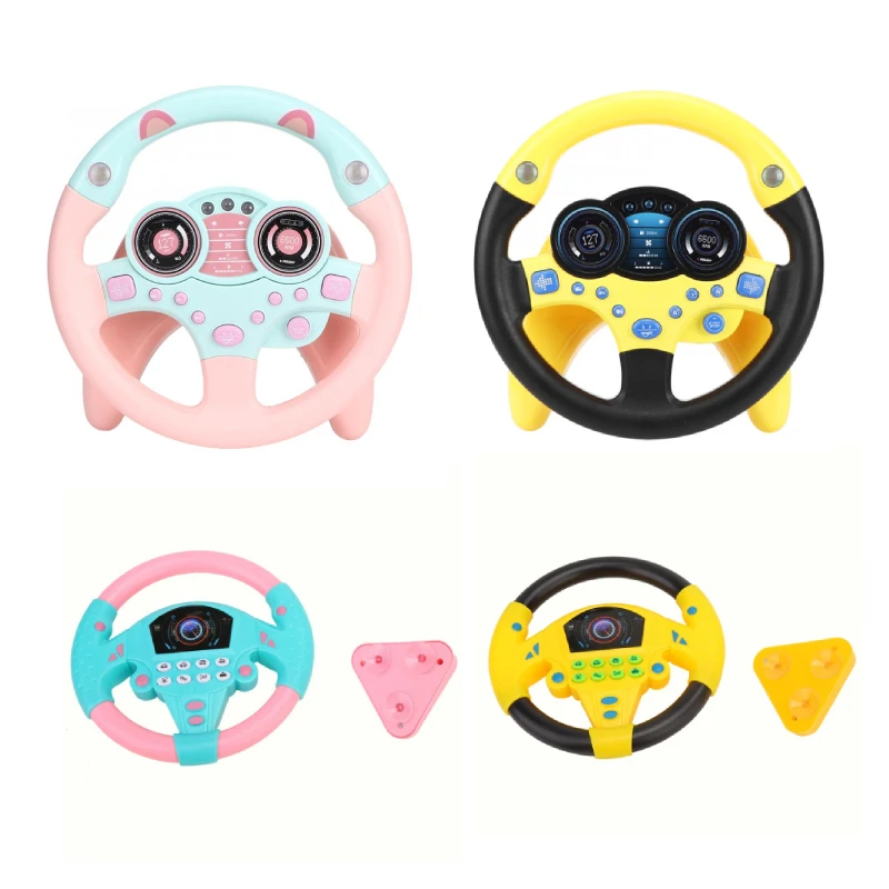 Eletric Baby Musical Steering Wheel Toy With Light Sound Kids