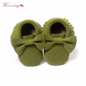 

Autumn Spring Newborn Baby Shoes Moccasins Soft Boy Girl Fringe Soft Soled Non-slip Footwear First Walker Shoes 0-18M