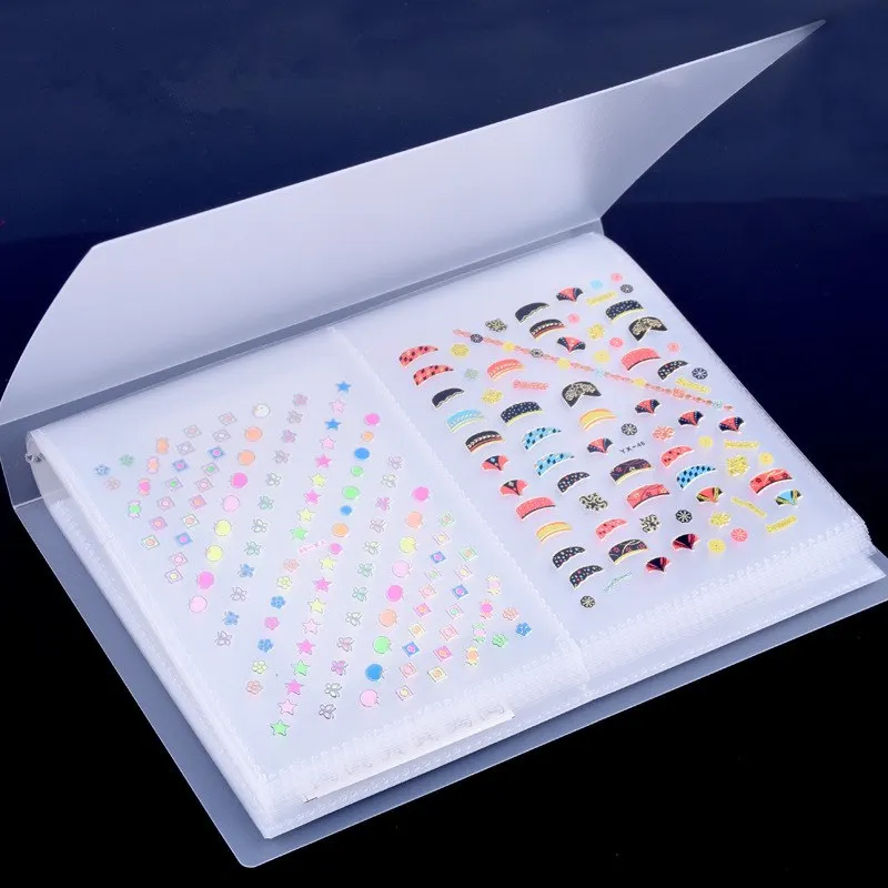 New Nail-Sticker Storage-Book Nail-Art-Tools Water-Decals Photo-Album Manicure Easy 80-Slots NyoOyggkG