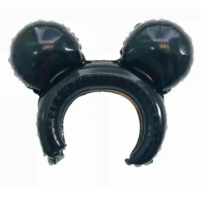 5pcs mickey Headwear Цельнокроеное платье Дисней надувные шары Mickey Мышь уха День рождения украшение для детей с Микки-Маусом возраст Мышь взрослых Минни баллоны& аксессуары Globos - Цвет: 5pcs mickey Headwear
