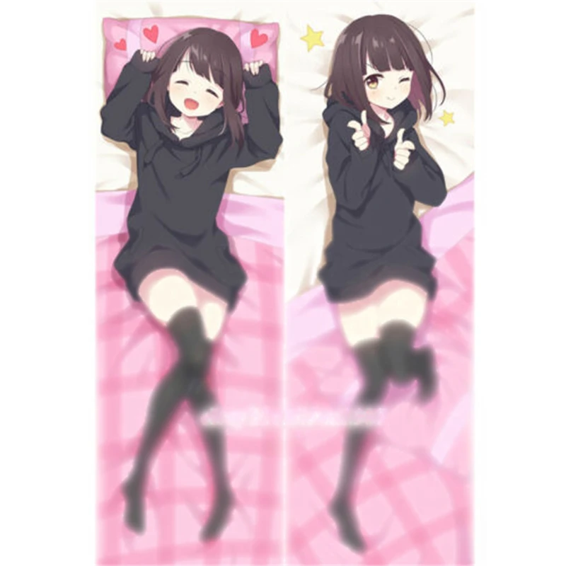 1pcs Anime Menhera-chan Girl Hugging Body Pillow Case Cover Home Decor Pillowcases Cosplay Prop Collectible 50cm*150cm | Тематическая