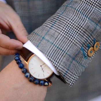 

Mcllroy Stone Mens Bracelet Men Jewelry pulseras hombre Imperial stone Lion Head Bracelet Buddha beads Bracelets Bangles