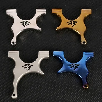 

Bow Shooting Hunting Tc21 Titanium Alloy Slingshot High Quality Pocket Slingshot Mini Slingshot Flat Rubber Band Hand Slingshot