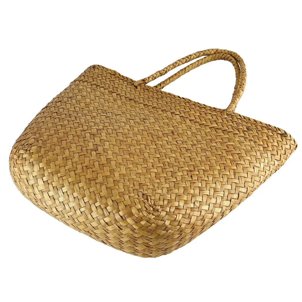 Shoulder Bag Women's Retro Embroidery Cane Grass Woven Beach Hand Bag Dropshipping
