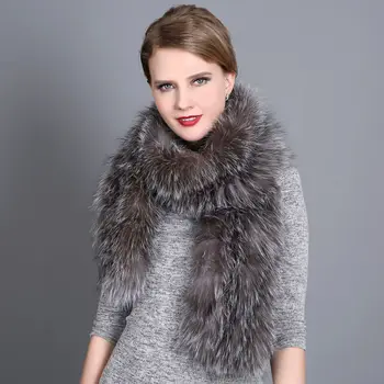 

In winter, a hundred warm fur, fox hair scarf, silver fox hair, real hair, double circle neck