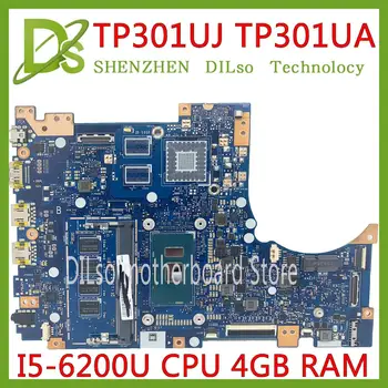 

KEFU TP301UJ motherboard for ASUS TP301UA Q303UA TP301UJ original mainboard 4GB-RAM I5-6200U tested 100% work motherboard