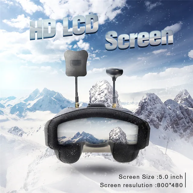 lunette FPV Diversity DVR – casque vidéo HD EV800D, 5.8G, 40ch – Image 3