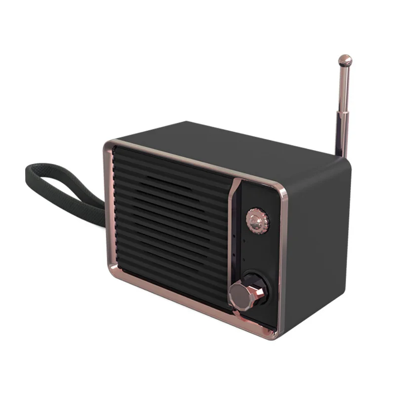 

Retro Bluetooth 5.0 Speaker Stereo Vintage Mini Cute + USB Cable 5V/1A 3W high quality material durable and practical
