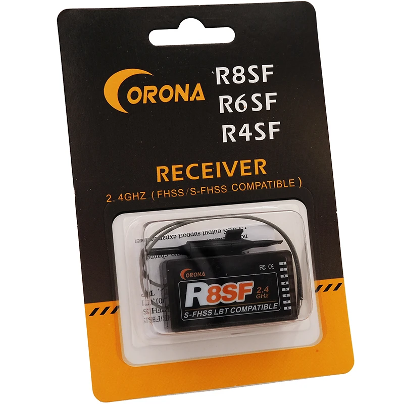Corona 2,4G R8SF S-FHSS/FHSS 8 Каналы приемник совместимая Futaba S-FHSS T6 14SG