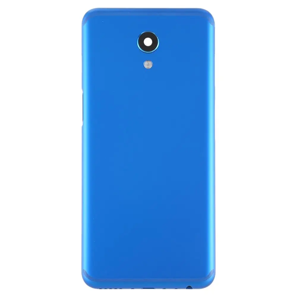 Задняя крышка батареи с объективом камеры для Meizu M6s M712H M712Q - Цвет: Синий