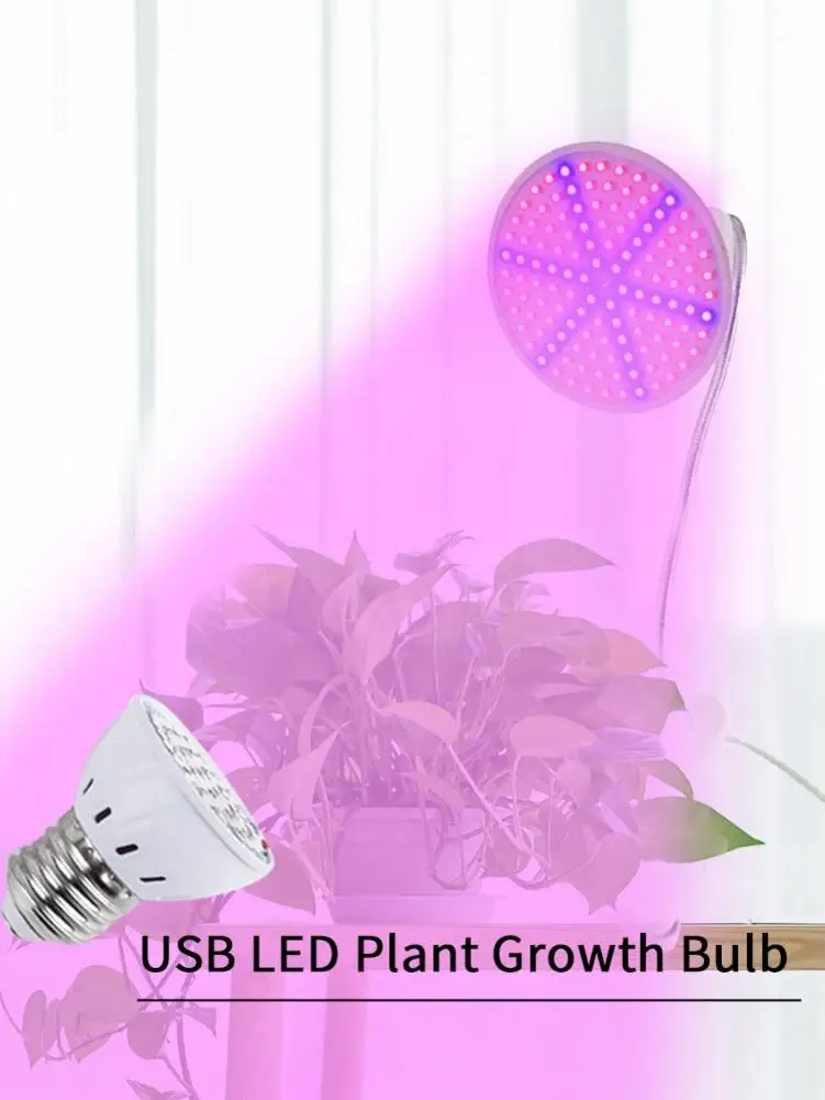 

E27 85-265V LED Plant Lamp Plant Growth Light For Greenhouse Growbox Cultivation Workshop Vegetables Flower Grow Faster