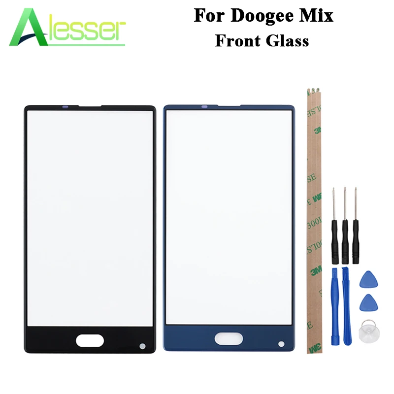 

Alesser For Doogee Mix Touch Lens Replacement Front Glass outer Lens Cover Screen Protector 5.5" For Doogee Mix Phone Touch Lens