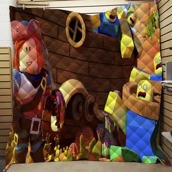 

3D Printed Quilt Blanket Twin Full/Queen King Size Dropshipping 1PCS Summer Bedding Game boy gife