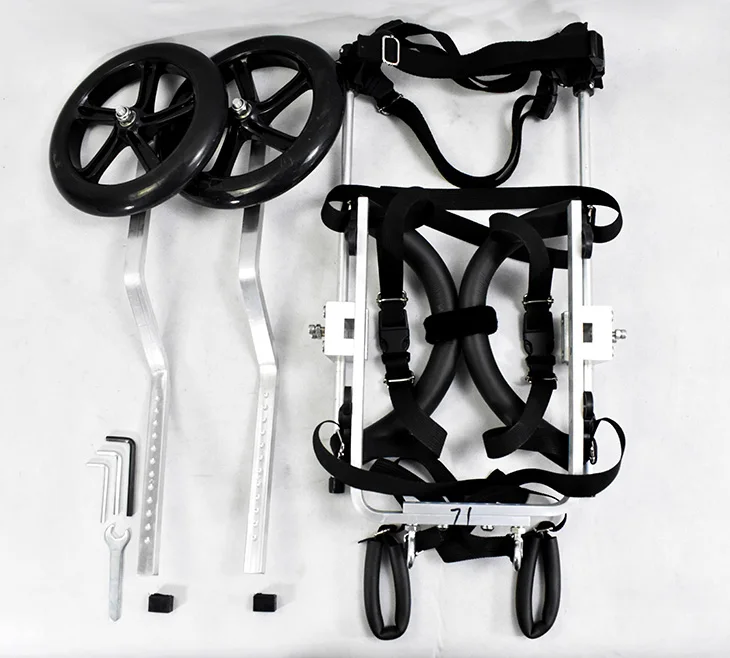 Размер M Алюминиевая тележка для питомцев/собак инвалидная коляска для ...