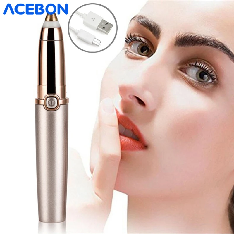 USB Electric Eye Brows Epilator Eyebrow Trimmer Mini Painless Eye Brow Epilator For Women Eyebrow Trimmer Mini Shaver Razors