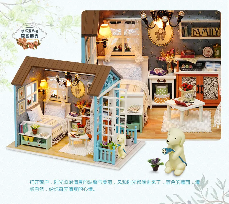 Мини Дом мечты Кукольный дом DIY лес счастливый праздник времена кукольный домик ручной работы Сборка деревянная модель наборы головоломки игрушки