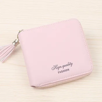 

2018Korean-Style Mini Wallet Women's Cropped Zip Cute Purse-Style Short Sue Flow Women's Wallet
