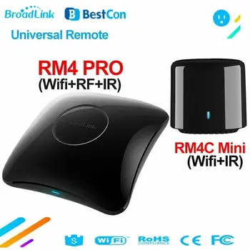

Broadlink RM4 Pro RM4C Mini 2020Universal Intelligent Remote Controller Smart Home Automation WiFi+IR+RF Switch For IOS Android