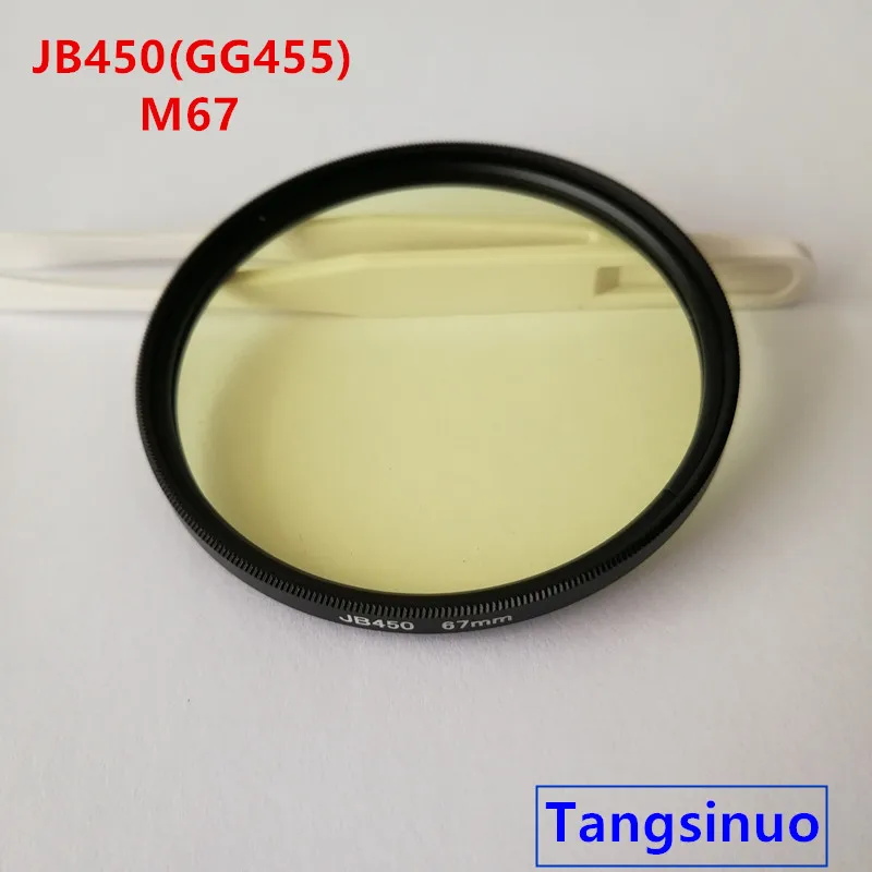 450nm Longpass Camera Filter longpass filter Light Yellow Optical Glass JB450 GG455