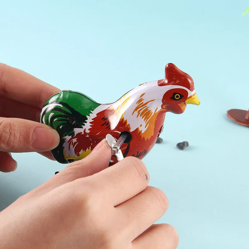 Classic Hot Selling Memories Childhood Nostalgia Winding Wind-up Toy Algam Cock Stall Toy CHILDREN'S Toy