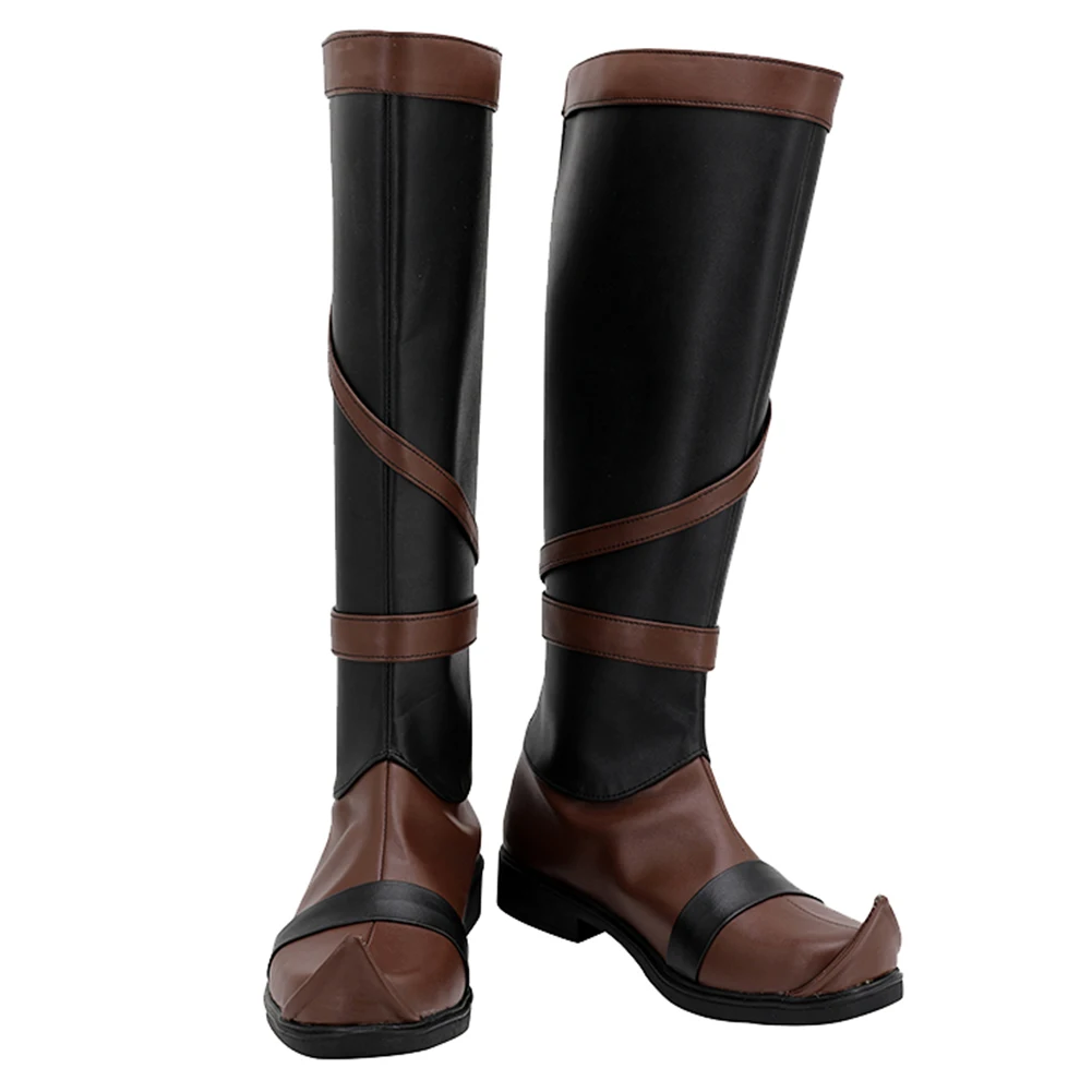 Avatar The Last Airbender Korra Cosplay Shoes PU Boots Halloween Prop | Тематическая одежда и униформа