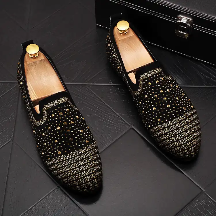 mens diamond loafers