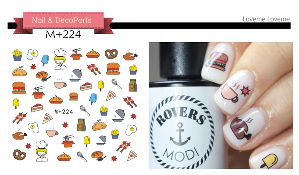 1 шт водяной знак наклейки для ногтей японский и корейский милый мультфильм тип наклейки для ногтей украшения для ногтей - Цвет: 11