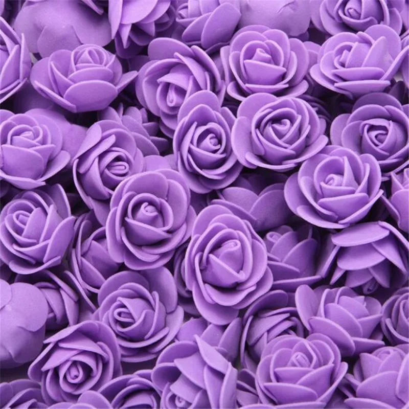 100Pcs Purple 1 шт. моделирование пенополистирола пенопласт белый пенопласт Мишка форма Тедди на День святого Валентина подарки День Рождения Вечеринка свадебное украшение - Цвет: 100Pcs Purple