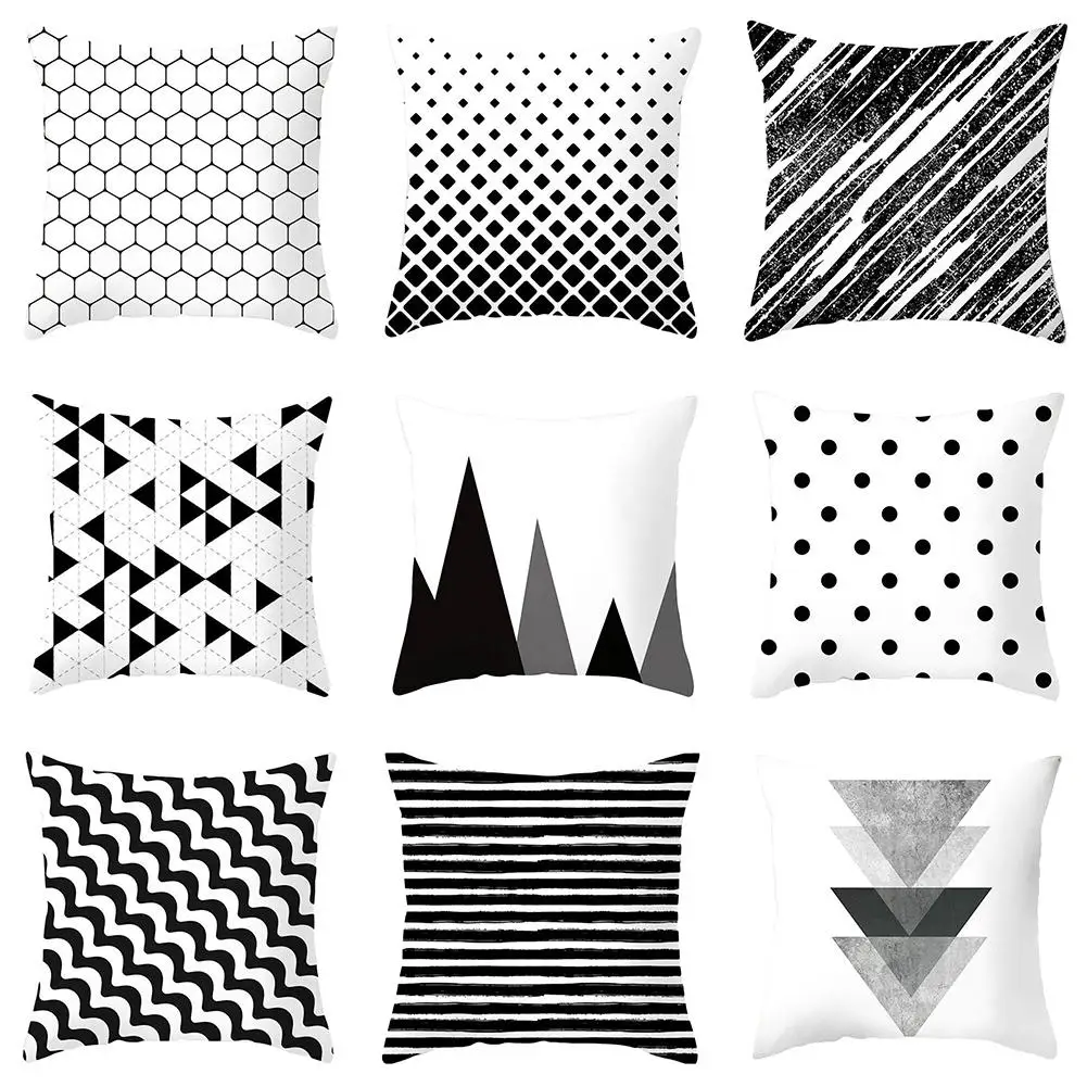 

Geometric Throw Peach Skin Pillow Cover Cushion Pillowcase Home Seat Chair Car Bed Decor