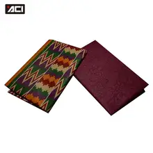ACI Анкара ткань Африканский настоящий воск принты Гана Kente Ткань 2+ 2 ярдов настоящий воск африканская ткань тиснение для леди платье