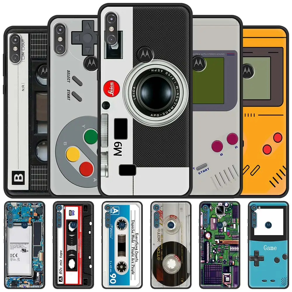 Custodia Per Motorola Moto G9 Play One Fusion Plus G8 Power Lite Soft Cover Hype G Stylus E6S E7 Phone Funda Cassette Music Coque