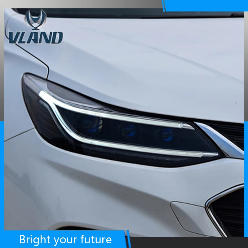 

Car Head Lamp For Chevrolet Cruze headlight 2017-2018 LED Headlight Q5 Bi Xenon Lens Projector LED DRL