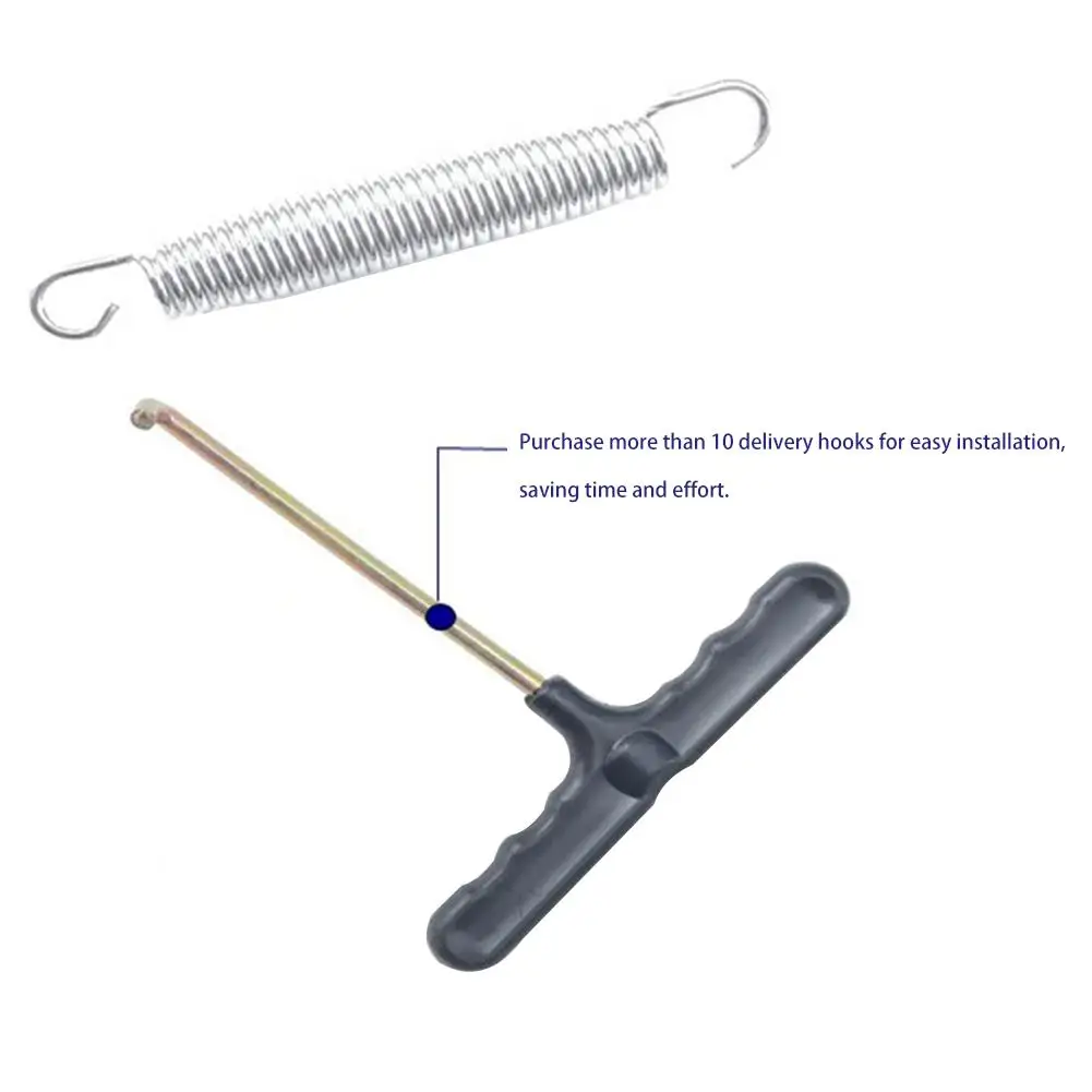 10PCS Trampoline Springs Stainless Steel Tension Spring Versatile Double Hook Spring Sturdy Extension for Home Store Use trampoline springs