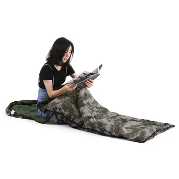 

Outdoor Sleeping Bag Camouflage Envelope Sleeping Bag Warn Adult Sleeping Bag Camping Hiking Traveling Hooded 15~5degree